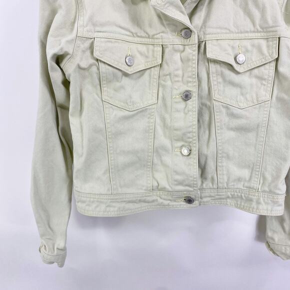00s GAP Vintage Cotton Collared Button Flap Pocket Trucker Jacket - Picture 7 of 13